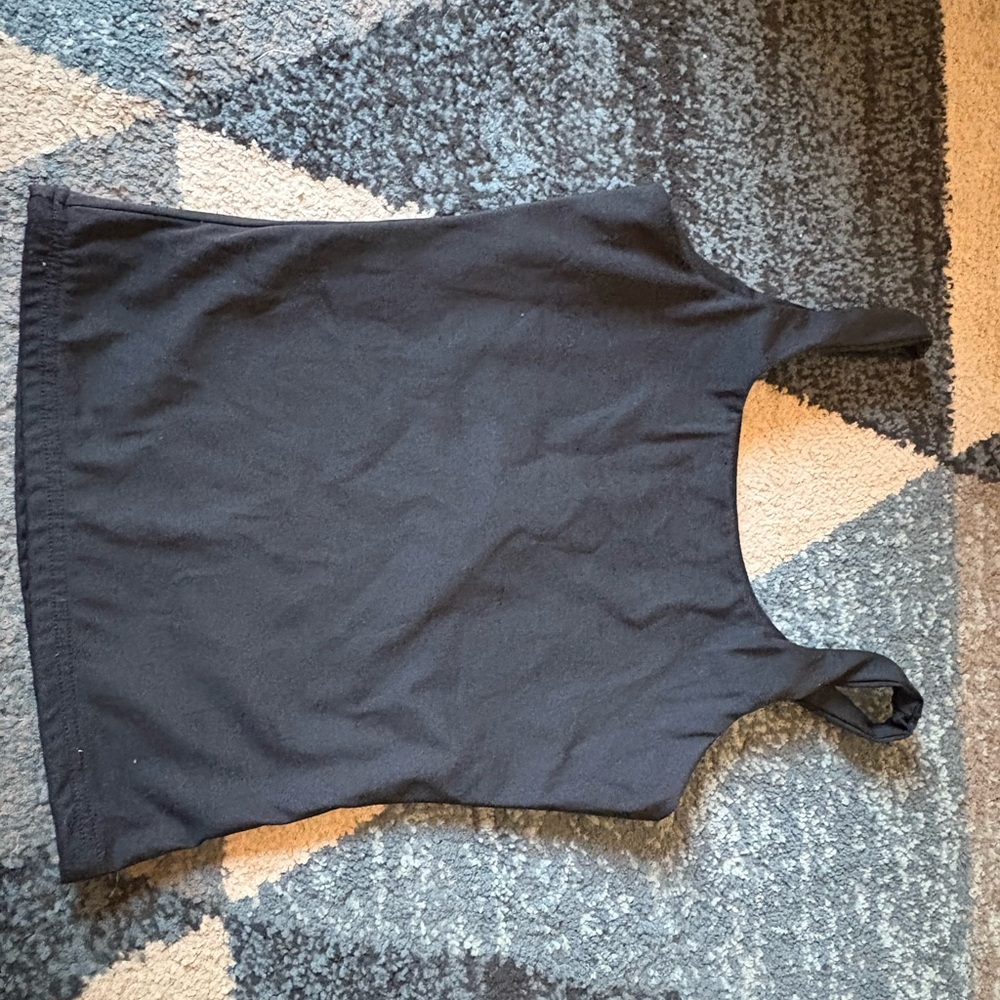 Black Fitted Tank Top Sleeveless